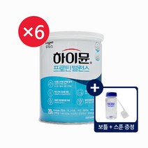 일동후디스 일동후디스 new 하이뮨 프로틴밸런스 6통+보틀1개+스푼3개, 6개, 단일옵션, 304g
