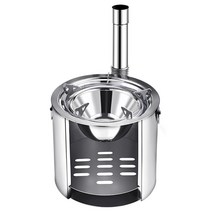 화로 숯 장작 난로 야외 피크닉 스토브 휴대용 방풍 캠핑 용품자가 운전 투어 필드 농촌, 불타는 숯과 불타는 나무