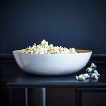 이케아 룬들리그 서빙볼 화이트 30x9cm, 단품