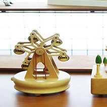 INH 자동으로 돌아가는 우드 관람차 오르골 042023EA, 본상품선택