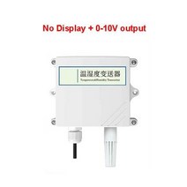 이산화탄소측정기 실내공기질관리법 3 in 1 CO2 CO 온도 및 습도 센서 고정밀 RS485 산업용 방수 눈 온실 모니터링 송신기, 0-10V no display+0-10V no disp