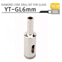 다이아몬드 코아드릴 비트 GL 6mm 유리 타일 홀쏘