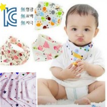 *오늘오폰 정말 편해요 KC인증 단추 스카프빕 영유아 아동 삼각스카프빕 국산 아기 손수건 출산 선물 답례품