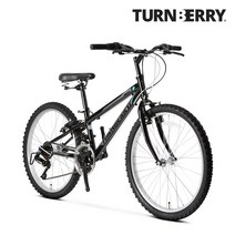 턴베리 M24 21단 24인치 MTB 자전거 초등학생 어린이자전거 어린이선물, 민트, 완조립(98%)