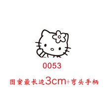 빵 도장 베이킹 인두 불도장 가죽 로고 불박 스탬프, 핸들 엘보우 + 단무늬(0053)