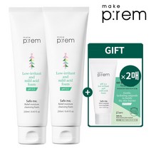 메이크프렘 클렌징 폼(250ml)1+1+(튜브견본+2매) 폼, 단품