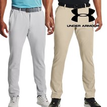 언더아머 UA 남성골프웨어 깔끔한 남성 테이퍼드 팬츠, 42, 베이지