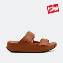 핏플랍 [공식판매처] 남성 사멜 벨크로 슬리퍼 레더 LIGHT TAN