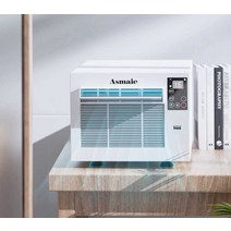 가정용 창문형 에어컨 창틀 자가 설치 배기구 샷시, 원격 제어 스마트 호스트/0.9m 모기장