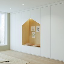 [커스텀월 시리즈] 작은방 붙박이장 월플렉스 2000~4500mm, 06.작은방 붙박이장 2800~3100