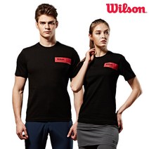 윌슨 공용 반팔티셔츠 5287 블랙 라운드티