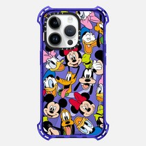 케이스티파이 아이폰 14 Pro 바운스 케이스 Mickey Friends Medley 버블, Peri Purple