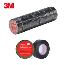 3M Temflex 1711 전기 절연 테이프 블랙 0.18mm X 19mm X 10M (10개입)