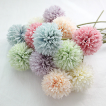 민들레 조화 퐁퐁국화 꽃 조화, 연두
