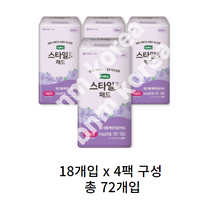 디펜드 여성용 스타일 요실금 패드 대용량, 72개입, 1개