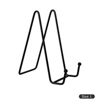 아이언 아트 매거진 디스플레이 스탠드 접시 랙 그릇 프레임 책 받침대 홀더 사무실 액세서리, [01] BKL