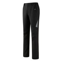 Lngxo 트레킹 방수 바지 캠핑 하이킹 등산 스키 겨울 바지 여성 야외 softshell 반사 양털 바지, XL, 협력사, 여성 흑인