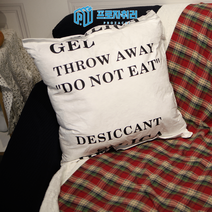 방부제 쿠션 제습제 실리카겔 쇼파 사각 쿠션, 종이질감