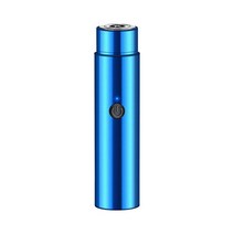 Mini Electric Beard Trimmer Rechargeable Portable Shaver Knife Low Noise High Efficiency for Home Ho, [01] 파란