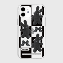 앤커버 RIBBON RABBIT CHECKERBOARD-BLACK(젤리)