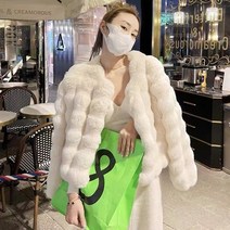 모피코트 밍크 자켓 명품 폭스 퍼 코트 인조 케이프 렉스 토 모피 코트 여성용 짧은 2022 겨울 패션 모 밍크 봉제 밍크 모피 코트
