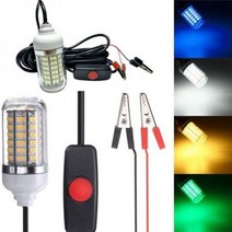 12V 낚시 조명 108 피스 2835 LED 수중 미끼 어군 탐지기 램프 새우 크릴 4 색, 화이트