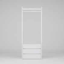 동서가구 팬타 포스코 스틸 시스템 드레스룸_800 서랍 행거 4colors DF643480, 그레이