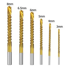 스텝 드릴 비트 슬롯 브로칭 톱 세트 금속 목재용 카운터 싱크 4-12/20/32mm 목재 커터 3 6 8mm 7 피스, 07 3-8mm