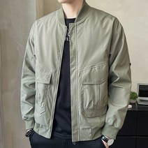 남성 베이직 캐주얼 블루종 봄 데일리 점퍼 아우터 항공 공항