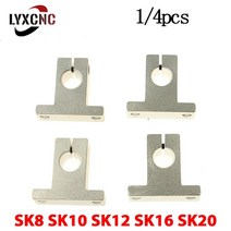 1/4PCS SK8 선형 베어링 레일 샤프트 지원 SK10 SK12 SK16 SK20 축 XYZ 테이블 CNC 라우터 3D 프린터 부품, 02 1pc_03 SK12