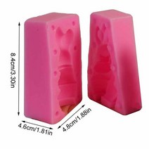 초콜릿만들기키트 카카오 코팅 발렌타인데이 화이트데이 3D 토끼 부활절 퐁당 실리콘 몰 케이크 장식 도구, 01 Red