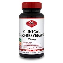 olympian labs 임상 트랜스-레스베라트롤 500mg 60-veg. 캡슐