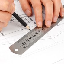 40cm 쇠자 철자 스틸 인치자 건축 설계사 디자인 금속 스텐 센치 컷팅자
