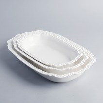 레이스 직사각볼_1호 43.5x26.8x6.85cm 부페볼 케이터링 빅사이즈볼