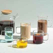 BSF414514인크레마 내열 유리 머그컵 5종 4p, 인크레마 유리컵 650ml (4p)