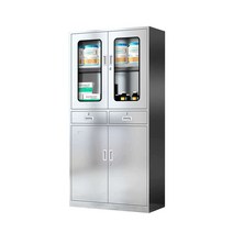 병원 약품 수납 약국 의무실 수술실 멸균 약장 캐비닛, 304 유리 무균 캐비닛 - 두께 1.1mm
