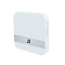 스마트 인터폰 433mhz 무선 와이파이 스마트 비디오 초인종 차임 음악 수신기 홈 보안 실내 인터콤 도어 벨 수신기 10-110db, 하얀, 나는 플러그