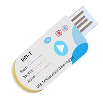 자동 온도 기록계 데이터 로거 포인트 보고서 앱 일 일회용 경고 포함, 01 1 pc