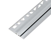데코 양쪽 논슬립 재료분리대(3mm) 2.4M _철물 몰딩 마루몰딩 바닥타일 타일마감 마감재 꼼꼼이 코너비드 ㄱ자