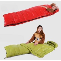 페더 다운 침낭 차박 온열 미군 캠핑, 싱글모델 700G 구스다운