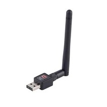 네트워크 랜카드 150Mbps 미니 USB 무선 어댑터 LAN 카드 안테나 인터넷 WiFi 수신기, [01] Black