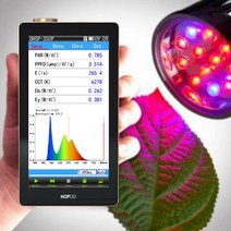 양자파동 PAR PPFD 미터 HOPOOCOLOR HPL220P 광학 양자 플럭스 강도 테스트 용 휴대용 분광계, 한개옵션1, 한개옵션0