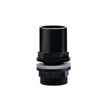 F3KA Plastic Hose Straight Fitting Pipe Connectors Adapter for Aquarium Household, 32mm black