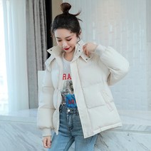 시오란티 여성 후드 숏패딩 점퍼