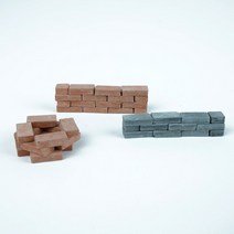 리얼 미니어처 만들기 미니 벽돌 하우스 브릭 옵션C