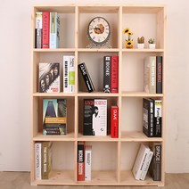 솔이홈 소나무 원목책장(DIY) 서재책정리 유아 어린이 아동 원목책꽂이, 1)책장1X3