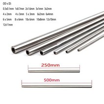 잔디깎기 1 10pcs 250mm500mm 304 원활한 Stainlessy 철강 모세관, 1x0.7mm  10pcs+500mm
