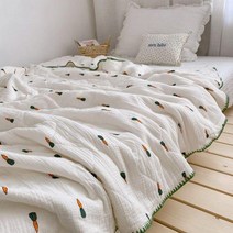 친환경 100% 순면 코튼 여름 이불 얇은 거즈 홑이불 홈 어린이 유아 성인 담요, 복숭아