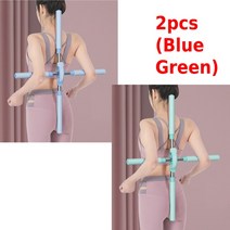 홈트레이닝 요가 꼽추 교정기 조정 가능한 자세 바디 스틱 크로스 오픈 백 스탠딩 트레이닝 홈 피트니스 체육관 스포츠 장비, [08] 2pcs