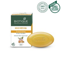 바이오티크 아몬드오일 천연 비누 75g 10개 구성, 아몬드오일 비누 75g 10개입